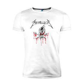 Мужская футболка премиум с принтом Metallica - Scary Guy в Курске, 92% хлопок, 8% лайкра | приталенный силуэт, круглый вырез ворота, длина до линии бедра, короткий рукав | Тематика изображения на принте: металлика