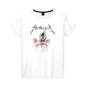 Женская футболка хлопок с принтом Metallica - Scary Guy в Курске, 100% хлопок | прямой крой, круглый вырез горловины, длина до линии бедер, слегка спущенное плечо | Тематика изображения на принте: металлика