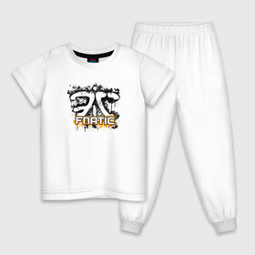 Детская пижама хлопок с принтом Fnatic Team в Курске, 100% хлопок |  брюки и футболка прямого кроя, без карманов, на брюках мягкая резинка на поясе и по низу штанин
 | Тематика изображения на принте: counter strike | csgo | fnatic