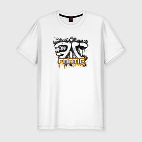 Мужская футболка премиум с принтом Fnatic Team в Курске, 92% хлопок, 8% лайкра | приталенный силуэт, круглый вырез ворота, длина до линии бедра, короткий рукав | counter strike | csgo | fnatic