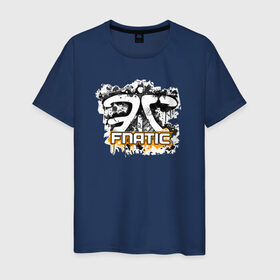 Мужская футболка хлопок с принтом Fnatic Team в Курске, 100% хлопок | прямой крой, круглый вырез горловины, длина до линии бедер, слегка спущенное плечо. | Тематика изображения на принте: counter strike | csgo | fnatic