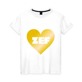 Женская футболка хлопок с принтом ZEF Die Antwoord в Курске, 100% хлопок | прямой крой, круглый вырез горловины, длина до линии бедер, слегка спущенное плечо | die antwoord
