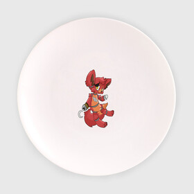 Тарелка с принтом Foxy fnaf в Курске, фарфор | диаметр - 210 мм
диаметр для нанесения принта - 120 мм | Тематика изображения на принте: @