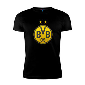 Мужская футболка премиум с принтом Borussia Dortmund в Курске, 92% хлопок, 8% лайкра | приталенный силуэт, круглый вырез ворота, длина до линии бедра, короткий рукав | bvb borussia mr marcoreus dortmund borussiado