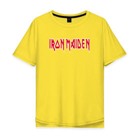 Мужская футболка хлопок Oversize с принтом Iron Maiden в Курске, 100% хлопок | свободный крой, круглый ворот, “спинка” длиннее передней части | iron maiden