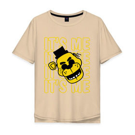 Мужская футболка хлопок Oversize с принтом Five Nights At Freddys в Курске, 100% хлопок | свободный крой, круглый ворот, “спинка” длиннее передней части | five nights at freddys | fnaf | freddy | игры | медведь | мишка | фнаф | фредди