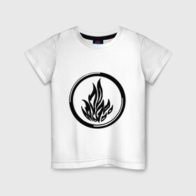 Детская футболка хлопок с принтом Дивергент в Курске, 100% хлопок | круглый вырез горловины, полуприлегающий силуэт, длина до линии бедер | divergent | бесстрашие