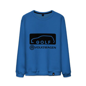 Мужской свитшот хлопок с принтом Фольцваген гольф в Курске, 100% хлопок |  | golf | logo | volkswagen | гольф | логотип | фольцваген