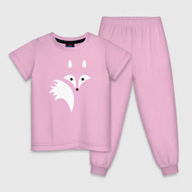 Детская пижама хлопок с принтом Силуэт лисички в Курске, 100% хлопок |  брюки и футболка прямого кроя, без карманов, на брюках мягкая резинка на поясе и по низу штанин
 | fox | лиса | лисёнок | лисичка