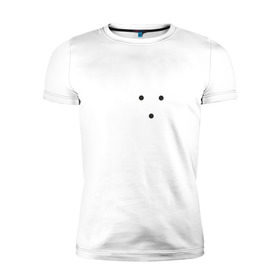 Мужская футболка премиум с принтом Силуэт лисички в Курске, 92% хлопок, 8% лайкра | приталенный силуэт, круглый вырез ворота, длина до линии бедра, короткий рукав | fox | лиса | лисёнок | лисичка