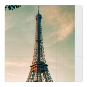 Магнитный плакат 3Х3 с принтом Париж в Курске, Полимерный материал с магнитным слоем | 9 деталей размером 9*9 см | башня | париж | франция | эйфелева