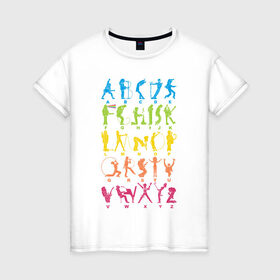Женская футболка хлопок с принтом Рок алфавит в Курске, 100% хлопок | прямой крой, круглый вырез горловины, длина до линии бедер, слегка спущенное плечо | kiss | madonna | nirvana | ozzy | rock | алфавит | группы | музыка | рок