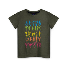 Детская футболка хлопок с принтом Рок алфавит (без расшифровки) в Курске, 100% хлопок | круглый вырез горловины, полуприлегающий силуэт, длина до линии бедер | kiss | nirvana | ozzy | rock | алфавит | группы | рок