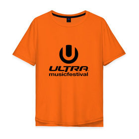 Мужская футболка хлопок Oversize с принтом Ultra Music Festival в Курске, 100% хлопок | свободный крой, круглый ворот, “спинка” длиннее передней части | Тематика изображения на принте: house | rave | ultra music festival | umf