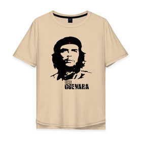 Мужская футболка хлопок Oversize с принтом Эрнесто Че гевара в Курске, 100% хлопок | свободный крой, круглый ворот, “спинка” длиннее передней части | che guevara | революционер