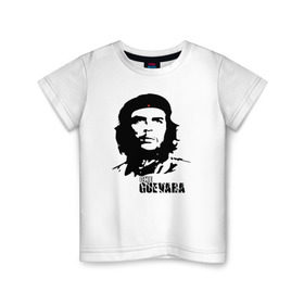 Детская футболка хлопок с принтом Эрнесто Че гевара в Курске, 100% хлопок | круглый вырез горловины, полуприлегающий силуэт, длина до линии бедер | Тематика изображения на принте: che guevara | революционер