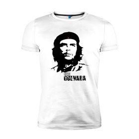 Мужская футболка премиум с принтом Эрнесто Че гевара в Курске, 92% хлопок, 8% лайкра | приталенный силуэт, круглый вырез ворота, длина до линии бедра, короткий рукав | che guevara | революционер