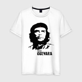 Мужская футболка хлопок с принтом Эрнесто Че гевара в Курске, 100% хлопок | прямой крой, круглый вырез горловины, длина до линии бедер, слегка спущенное плечо. | che guevara | революционер