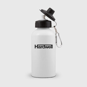 Бутылка спортивная с принтом Hardwell в Курске, металл | емкость — 500 мл, в комплекте две пластиковые крышки и карабин для крепления | hardwell | house | хардвелл | хаус