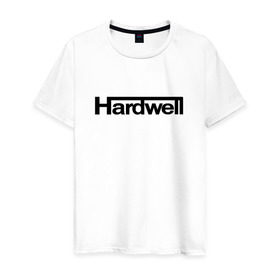 Мужская футболка хлопок с принтом Hardwell в Курске, 100% хлопок | прямой крой, круглый вырез горловины, длина до линии бедер, слегка спущенное плечо. | hardwell | house | хардвелл | хаус