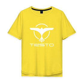 Мужская футболка хлопок Oversize с принтом Tiesto в Курске, 100% хлопок | свободный крой, круглый ворот, “спинка” длиннее передней части | Тематика изображения на принте: club life | house | tieso | tiesto (dj)   на темные основыdj