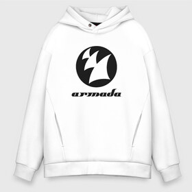 Мужское худи Oversize хлопок с принтом Armada Music в Курске, френч-терри — 70% хлопок, 30% полиэстер. Мягкий теплый начес внутри —100% хлопок | боковые карманы, эластичные манжеты и нижняя кромка, капюшон на магнитной кнопке | armada | armada music labelarmada music | trance
