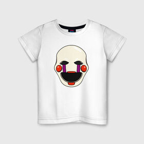 Детская футболка хлопок с принтом Puppet FNAF Марионетка в Курске, 100% хлопок | круглый вырез горловины, полуприлегающий силуэт, длина до линии бедер | fnaf | puppet | фнаф