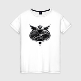 Женская футболка хлопок с принтом Comablack в Курске, 100% хлопок | прямой крой, круглый вырез горловины, длина до линии бедер, слегка спущенное плечо | rok | scorpions | скорпионс | скорпы