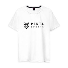 Мужская футболка хлопок с принтом Team Penta sports в Курске, 100% хлопок | прямой крой, круглый вырез горловины, длина до линии бедер, слегка спущенное плечо. | counter   strike | team