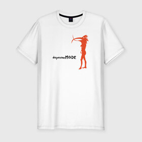 Мужская футболка премиум с принтом Depeche Mode в Курске, 92% хлопок, 8% лайкра | приталенный силуэт, круглый вырез ворота, длина до линии бедра, короткий рукав | 