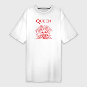 Платье-футболка хлопок с принтом Queen в Курске,  |  | heavy | queen | квин | меркури | метал | фредди