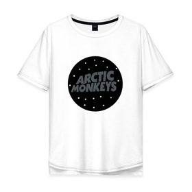 Мужская футболка хлопок Oversize с принтом Arctic Monkeys в Курске, 100% хлопок | свободный крой, круглый ворот, “спинка” длиннее передней части | arctic monkeys  британская инди рок группаmonkeys | джейм кук
