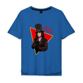 Мужская футболка хлопок Oversize с принтом Alice Cooper в Курске, 100% хлопок | свободный крой, круглый ворот, “спинка” длиннее передней части | alice cooper | metal | rock | метал | рок | рок музыка | элис купер