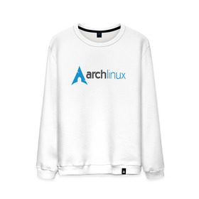 Мужской свитшот хлопок с принтом Arch Linux в Курске, 100% хлопок |  | linux | баш | линукс | ос