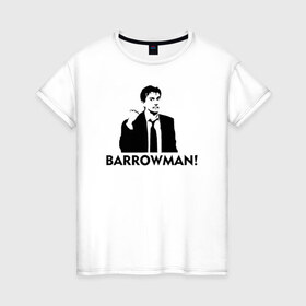 Женская футболка хлопок с принтом Doctor who: Barrowman! в Курске, 100% хлопок | прямой крой, круглый вырез горловины, длина до линии бедер, слегка спущенное плечо | doctor who: barrowman доктор кто десятый тен