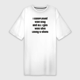 Платье-футболка хлопок с принтом GTA Vice City в Курске,  |  | при прохождении игры на 100 игрок получает такую футболкуgta vice city гта