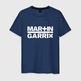 Мужская футболка хлопок с принтом Martin Garrix в Курске, 100% хлопок | прямой крой, круглый вырез горловины, длина до линии бедер, слегка спущенное плечо. | animals | dj | garrix | house | martin garrix