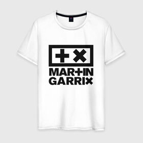 Мужская футболка хлопок с принтом Martin Garrix в Курске, 100% хлопок | прямой крой, круглый вырез горловины, длина до линии бедер, слегка спущенное плечо. | Тематика изображения на принте: animals | dj | garrix | house | martin garrix