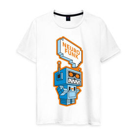 Мужская футболка хлопок Neurofunk Robot купить в Курске