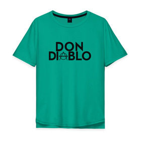 Мужская футболка хлопок Oversize с принтом Don Diablo в Курске, 100% хлопок | свободный крой, круглый ворот, “спинка” длиннее передней части | dj | don diablo | house | хаус