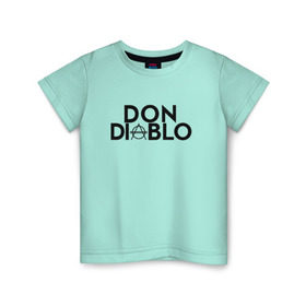 Детская футболка хлопок с принтом Don Diablo в Курске, 100% хлопок | круглый вырез горловины, полуприлегающий силуэт, длина до линии бедер | Тематика изображения на принте: dj | don diablo | house | хаус