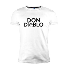 Мужская футболка премиум с принтом Don Diablo в Курске, 92% хлопок, 8% лайкра | приталенный силуэт, круглый вырез ворота, длина до линии бедра, короткий рукав | Тематика изображения на принте: dj | don diablo | house | хаус
