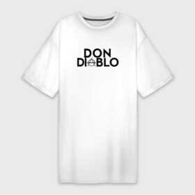 Платье-футболка хлопок с принтом Don Diablo в Курске,  |  | dj | don diablo | house | хаус