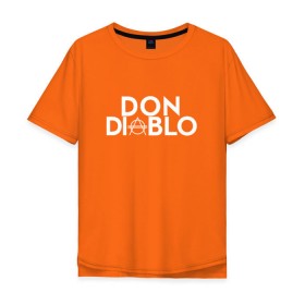 Мужская футболка хлопок Oversize с принтом Don Diablo в Курске, 100% хлопок | свободный крой, круглый ворот, “спинка” длиннее передней части | dj | don diablo | house | хаус