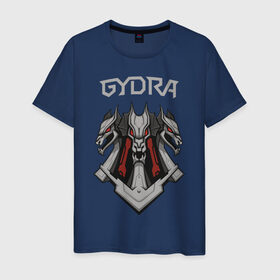Мужская футболка хлопок с принтом Gydra в Курске, 100% хлопок | прямой крой, круглый вырез горловины, длина до линии бедер, слегка спущенное плечо. | bes | neurofunk | neuropunk | tamrecords