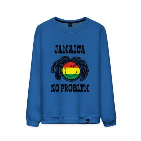 Мужской свитшот хлопок с принтом Jamaica в Курске, 100% хлопок |  | bob marley | jamaica | no problem | reggae | растаман | регги