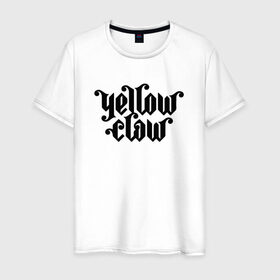 Мужская футболка хлопок с принтом Yellow Claw в Курске, 100% хлопок | прямой крой, круглый вырез горловины, длина до линии бедер, слегка спущенное плечо. | Тематика изображения на принте: trap | trap music | yellow claw | трэп