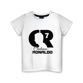 Детская футболка хлопок с принтом Ronaldo в Курске, 100% хлопок | круглый вырез горловины, полуприлегающий силуэт, длина до линии бедер | Тематика изображения на принте: cristiano | real madrid | ronaldo | кристиано роналдо | криштиану | криштиану роналду | реал мадрид | роналду | рональдо | спорт | футбол