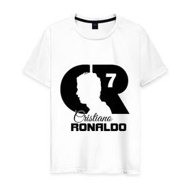 Мужская футболка хлопок с принтом Ronaldo в Курске, 100% хлопок | прямой крой, круглый вырез горловины, длина до линии бедер, слегка спущенное плечо. | Тематика изображения на принте: cristiano | real madrid | ronaldo | кристиано роналдо | криштиану | криштиану роналду | реал мадрид | роналду | рональдо | спорт | футбол