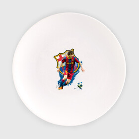 Тарелка с принтом Messi в Курске, фарфор | диаметр - 210 мм
диаметр для нанесения принта - 120 мм | месси